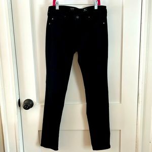 Black AG jeans, 27R, cigarette leg, The Prima